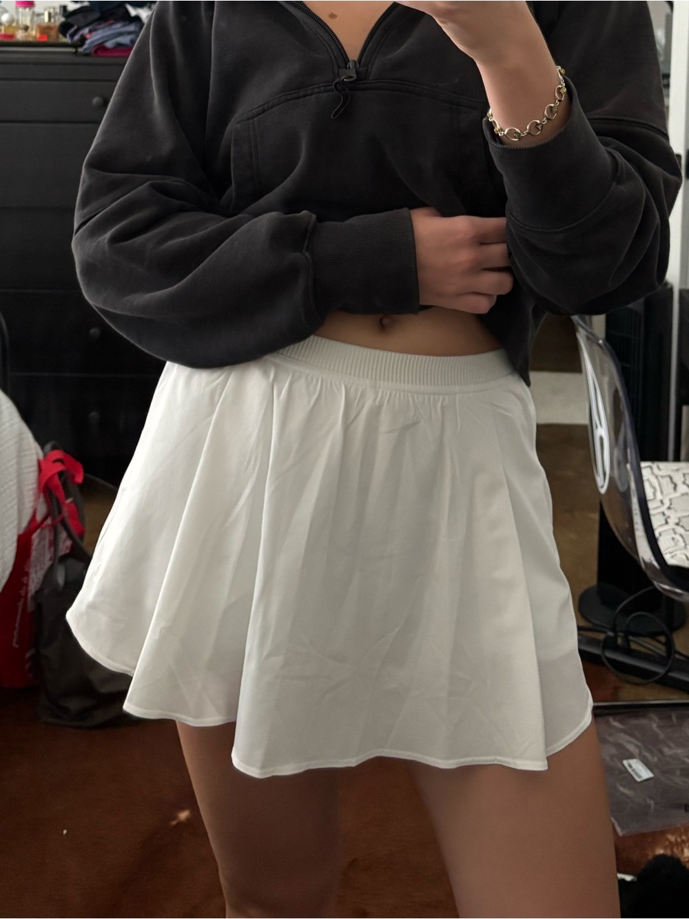 LULULEMON White Tennis Skirt with shorts